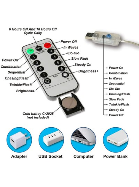 Світлодіодна гірлянда штора з пультом 3х2 м від USB 200 LED кімнатна гірлянда завіса на вікно