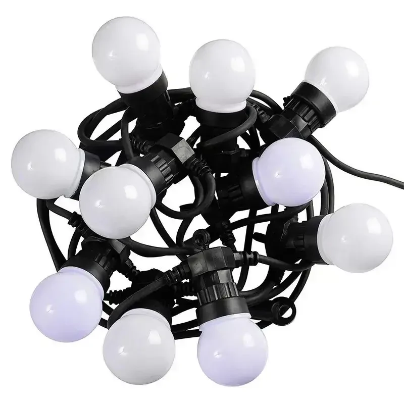 Вулична гірлянда "Ретро Лампочки" на 20шт LED Warm Bulbs 50шт, 5 м, теплий білий світ, МХ 1-223 - Зображення 2