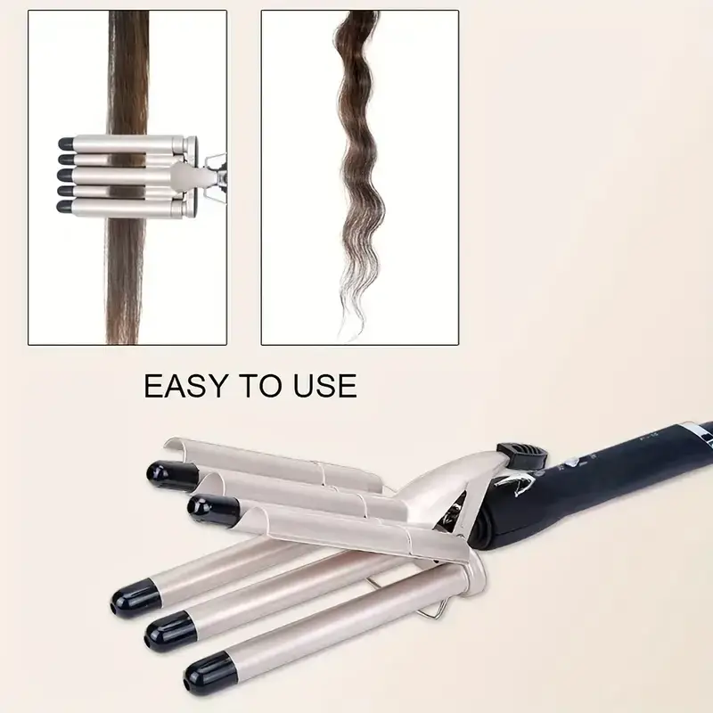 Керамічні щипці для завивки волосся на 5 хвиль Hair Curler KR-8832 - Зображення 2